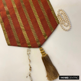 Sumac Stripe - Rust & Red Linen Decorative Table Runners