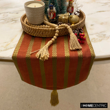 Sumac Stripe - Rust & Red Linen Decorative Table Runners