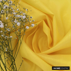 Yellow Art Silk / Faux Silk Fabric By The Metre