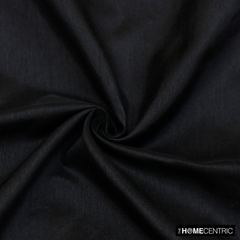Black Faux Silk Fabric By The Metre