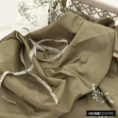Antique Gold Art Silk / Faux Silk Fabric By The Metre