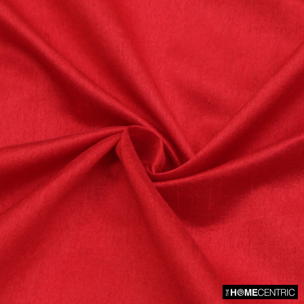 Blood Red Faux Silk Fabric By The Metre