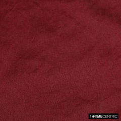 Deep Red Art Silk / Faux Silk Fabric By The Metre