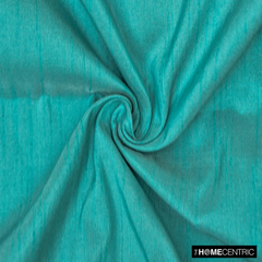 Aqua Faux Silk Fabric By The Metre