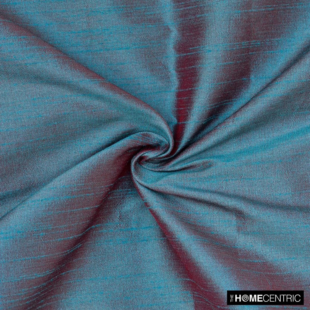 Blue And Red Faux Silk Fabric By The Metre, 42 inches Blue And Red Silk Fabric