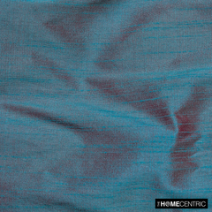 Blue And Red Art Silk / Faux Silk Fabric By The Metre