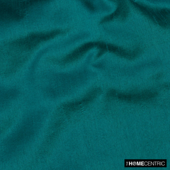 Peacock Blueish Green Art Silk / Faux Silk Fabric By The Metre