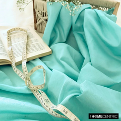 Sea Green Art Silk / Faux Silk Fabric By The Metre