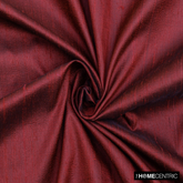 Maroon Silk Dupioni Fabric By The Metre