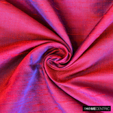 Red, Ink Blue Silk Dupioni Fabric By The Metre