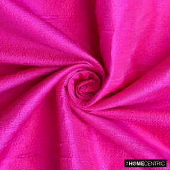 Fuchsia Pink Silk Dupioni Fabric By The Metre