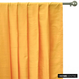 Bright Saffron Yellow Silk Dupioni Fabric By The Metre