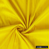 Bright Yellow Silk Dupioni Fabric By The Metre