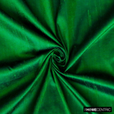 Forest Green Silk Dupioni Fabric By The Metre