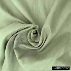Pistachio Green Silk Dupioni Fabric By The Metre