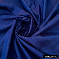 Royal Blue Silk Dupioni Fabric By The Metre