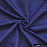 Dark Blue Silk Dupioni Fabric By The Metre
