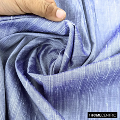 Lavender Blue Silk Dupioni Fabric By The Metre
