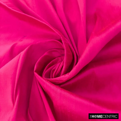 Fuchsia Pink 100% Pure Silk Dupioni Fabric By The Metre