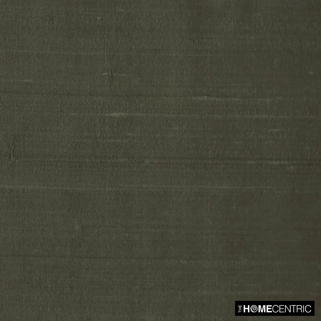 Taupe Green 100% Pure Silk Dupioni Fabric By The Metre