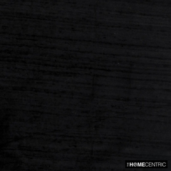 Black 100% Pure Silk Dupioni Fabric By The Metre