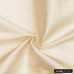 Cream 100% Pure Silk Fabric By The Metre