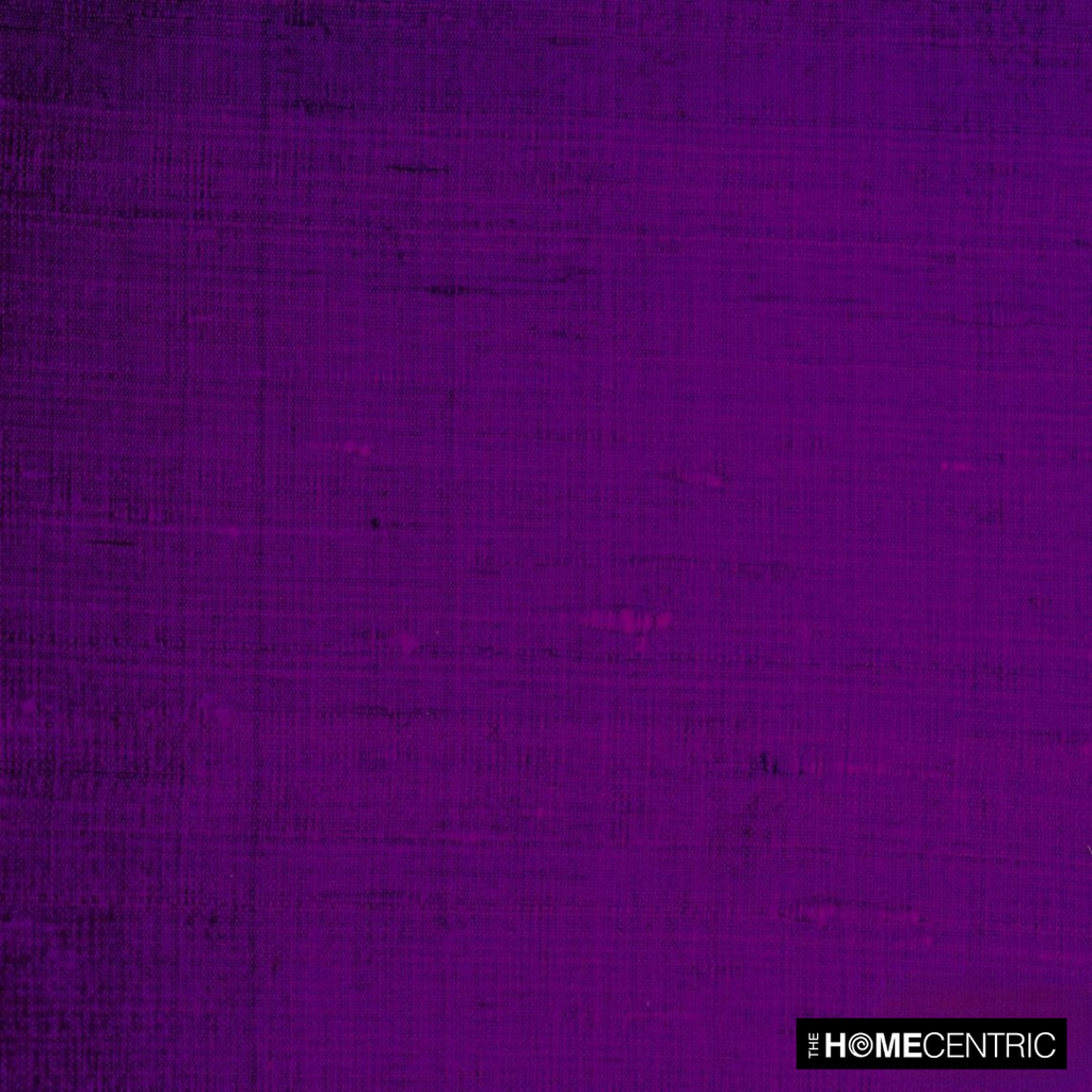 Bright Purple 100% Pure Silk Dupioni Fabric By The Metre