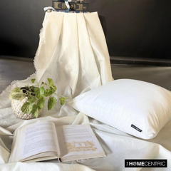 Ivory Art Silk / Faux Silk Fabric By The Metre