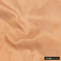 Melon Orange Art Silk / Faux Silk Fabric By The Metre