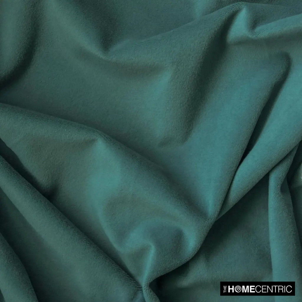 Teal Green High Quality Plush Velvet Fabric by the Metre, 1 Metre Green Velvet Fabric