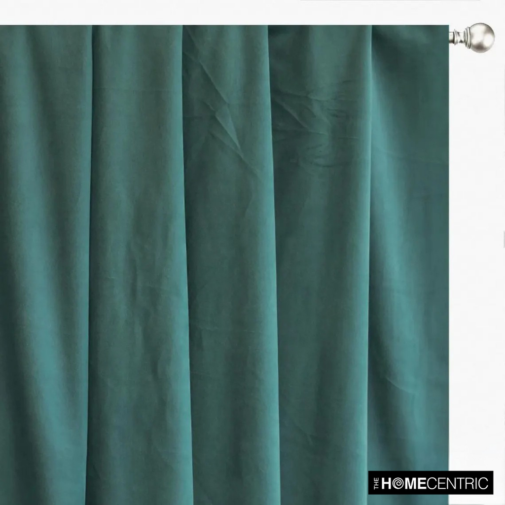 Teal Green High Quality Plush Velvet Fabric by the Metre, 1 Metre Green Velvet Fabric