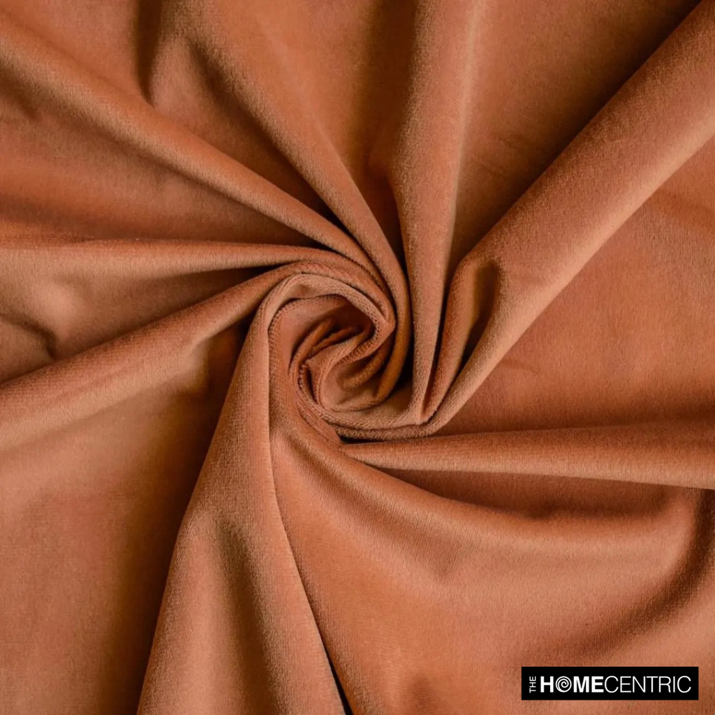 Tan High Quality Plush Velvet Fabric by the Metre, 1 Metre Brown Velvet Fabric