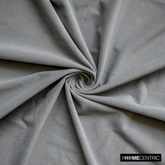 Light Grey High Quality Plush Velvet Fabric by the Metre, 1 Metre Gray Velvet Fabric