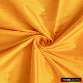 Bright Saffron Yellow 100% Pure Silk Fabric By The Metre