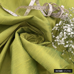 Apple Green Art Silk / Faux Silk Fabric By The Metre
