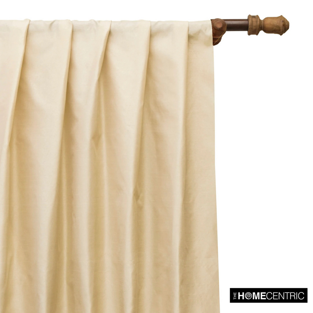 Champagne Art Silk / Faux Silk Fabric By The Metre