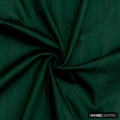 Bottle Green 100% Pure Silk Fabric By The Metre