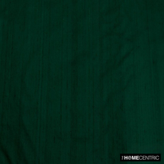 Bottle Green 100% Pure Silk Dupioni Fabric By The Metre