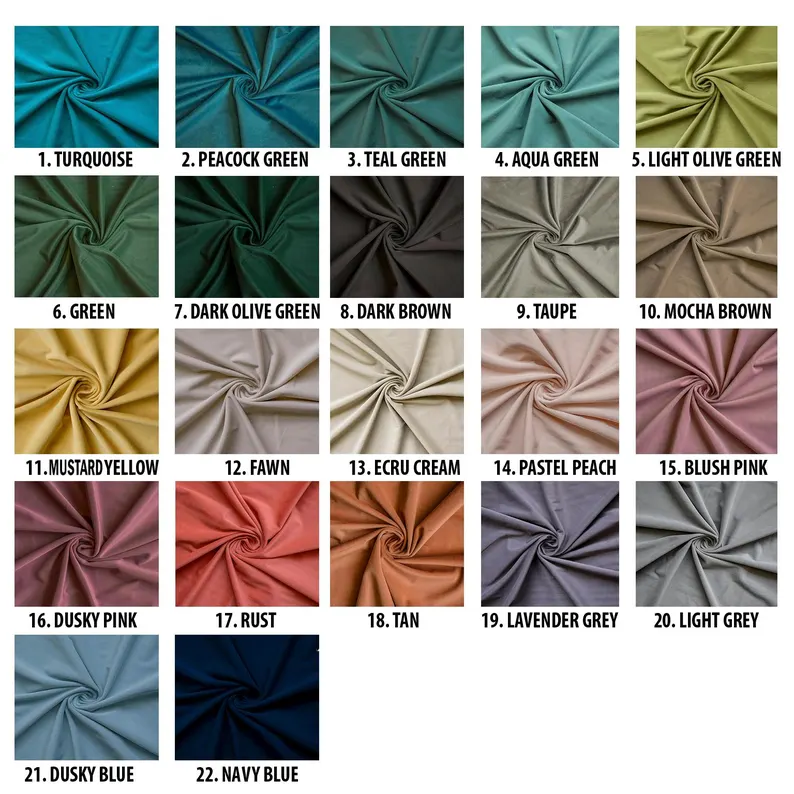 Tan High Quality Plush Velvet Fabric by the Metre, 1 Metre Brown Velvet Fabric