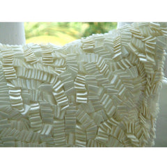 Ivory Elegance - Ivory Art Silk Decorative Euro Sham