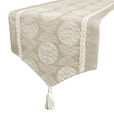 Boho Linen Dreams - Beige Linen Decorative Table Runner