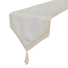 Eleganza - Ivory Jute Linen Decorative Table Runner