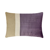 Purple Silk Essence Lumbar Cushion Cover