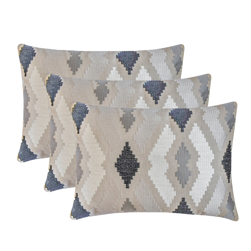 Stitch Story - Beige Linen Lumbar Cushion Cover