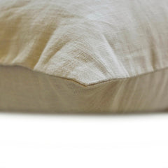 Cozy Cord Beige - Beige Corduroy & Linen Throw Cushion Cover