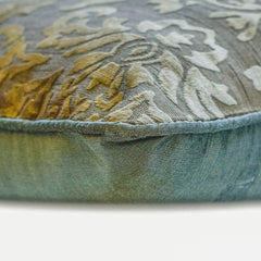 Damask Frost - Silver Burnout Velvet Throw Cushion Cover
