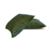 Teal And Yellow Luxury - Teal & Yellow Art Silk Throw Cushion Cover Pack of 2