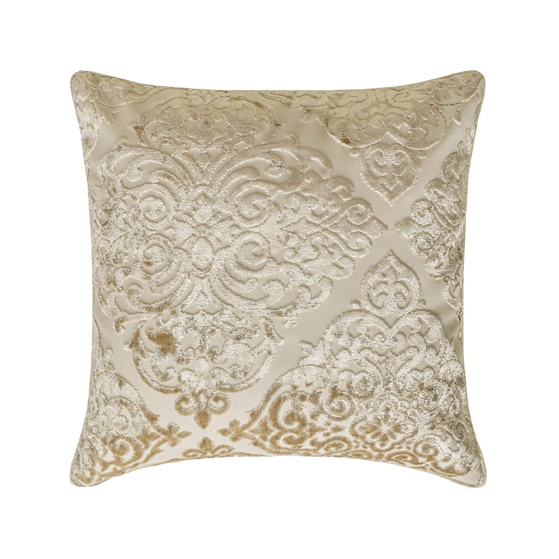Damask Spell Ivory Throw Cushion Cover