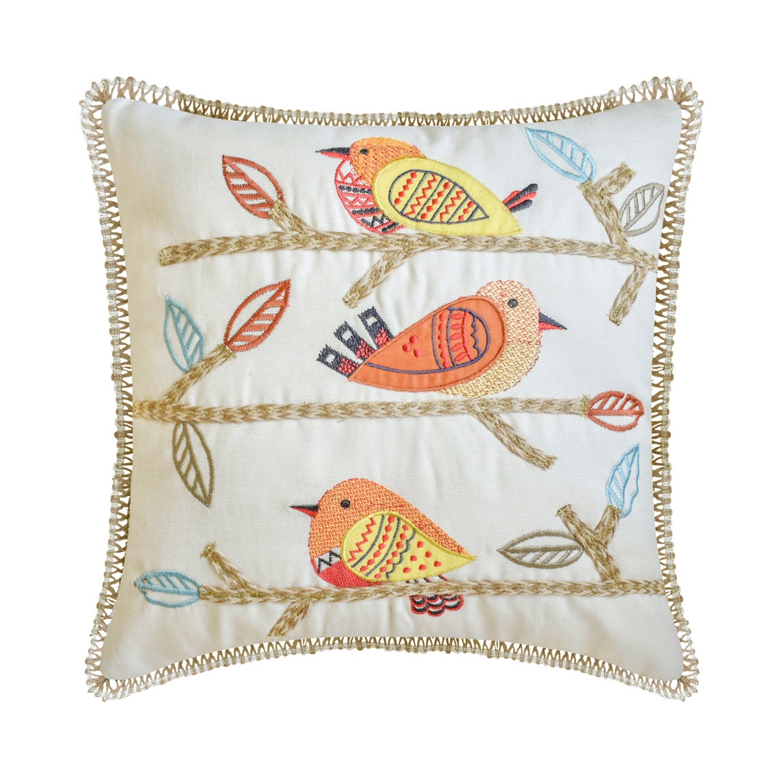 Feathered Whispers Throw Cushion Cover