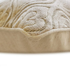 Velvet Majestic Pearl - Beige Velvet Throw Cushion Cover